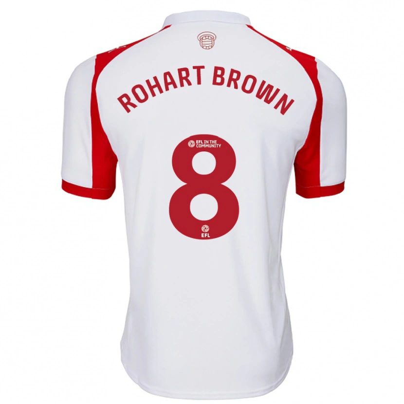 Danxen Kinder Thierry Rohart-Brown #8 Weiß Rot Heimtrikot Trikot 2025/26 T-Shirt