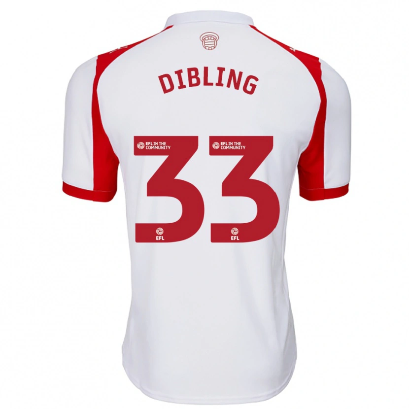 Danxen Kinder Tyler Dibling #33 Weiß Rot Heimtrikot Trikot 2025/26 T-Shirt