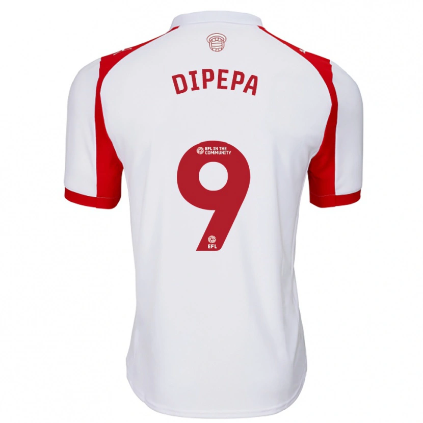 Danxen Kinder Baylee Dipepa #9 Weiß Rot Heimtrikot Trikot 2025/26 T-Shirt