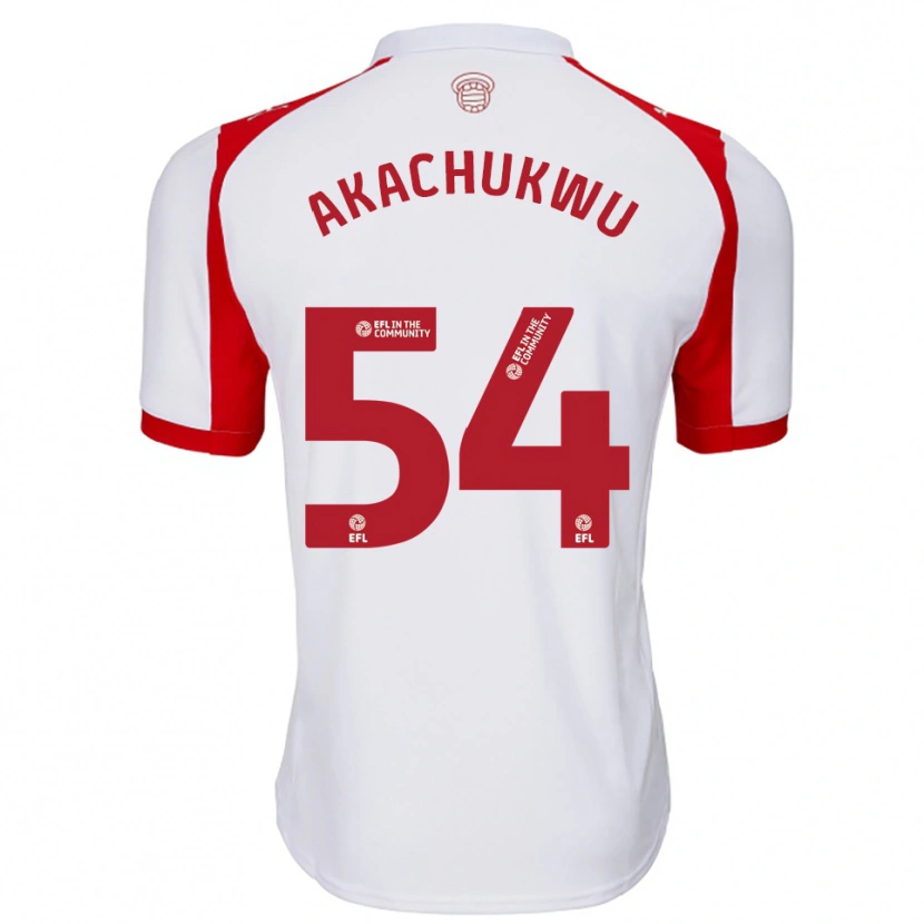 Danxen Kinder Romeo Akachukwu #54 Weiß Rot Heimtrikot Trikot 2025/26 T-Shirt