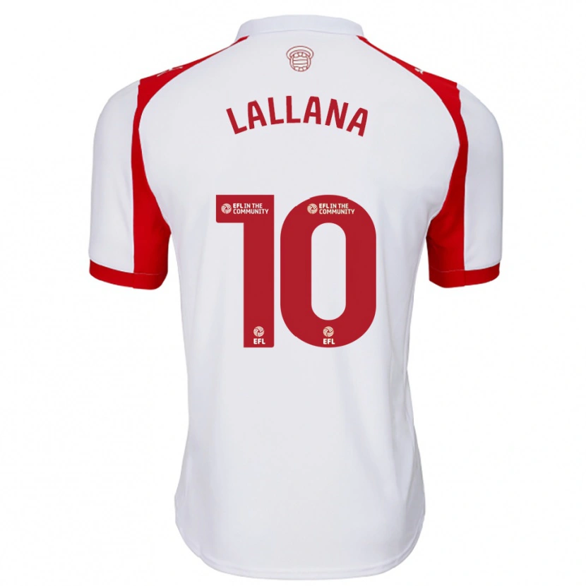 Danxen Kinder Adam Lallana #10 Weiß Rot Heimtrikot Trikot 2025/26 T-Shirt