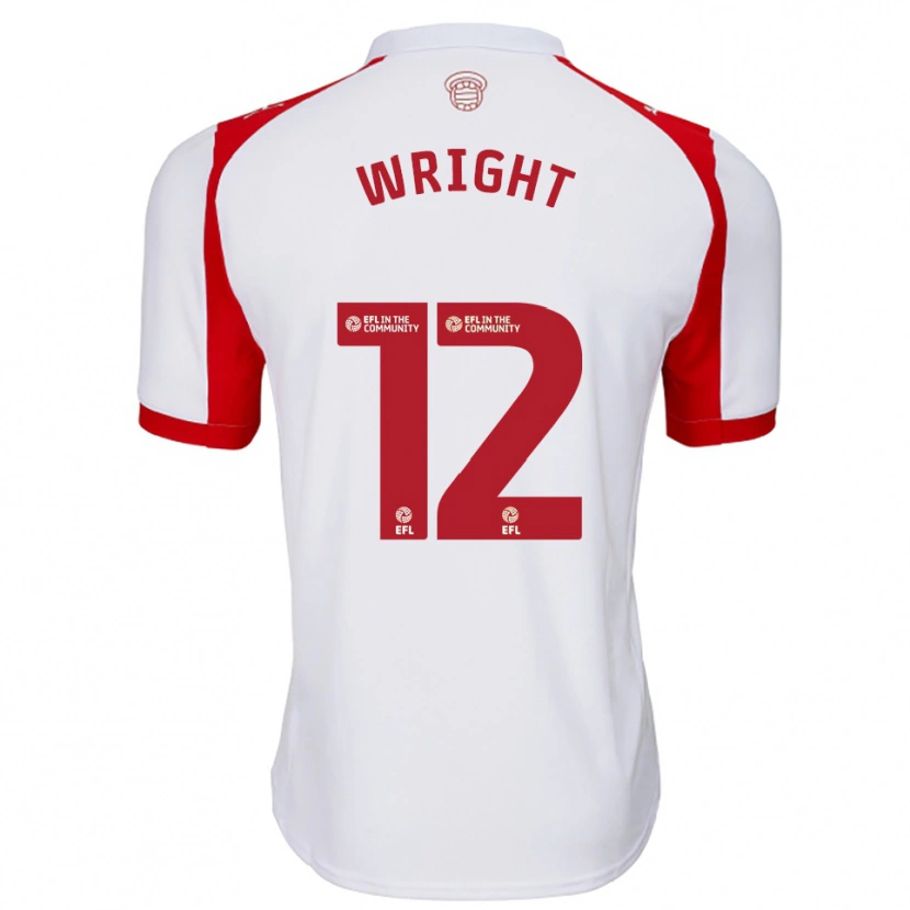 Danxen Kinder Josh Wright #12 Weiß Rot Heimtrikot Trikot 2025/26 T-Shirt