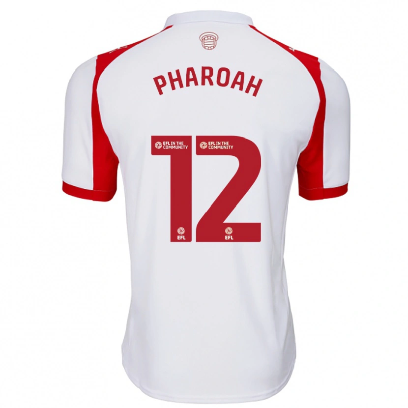 Danxen Kinder Sophia Pharoah #12 Weiß Rot Heimtrikot Trikot 2025/26 T-Shirt