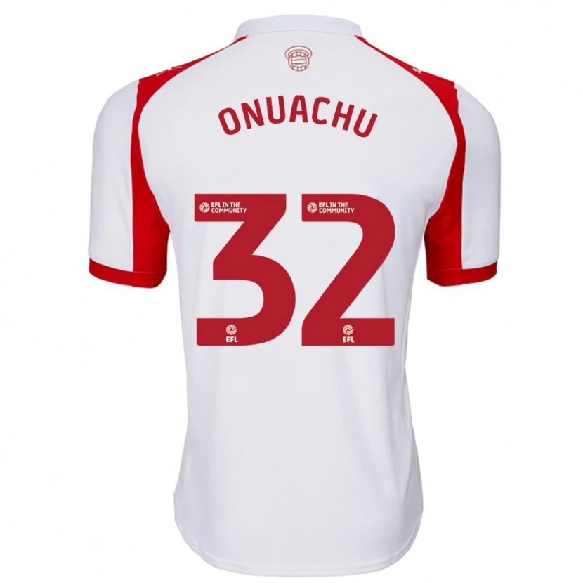 Danxen Kinder Paul Onuachu #32 Weiß Rot Heimtrikot Trikot 2025/26 T-Shirt