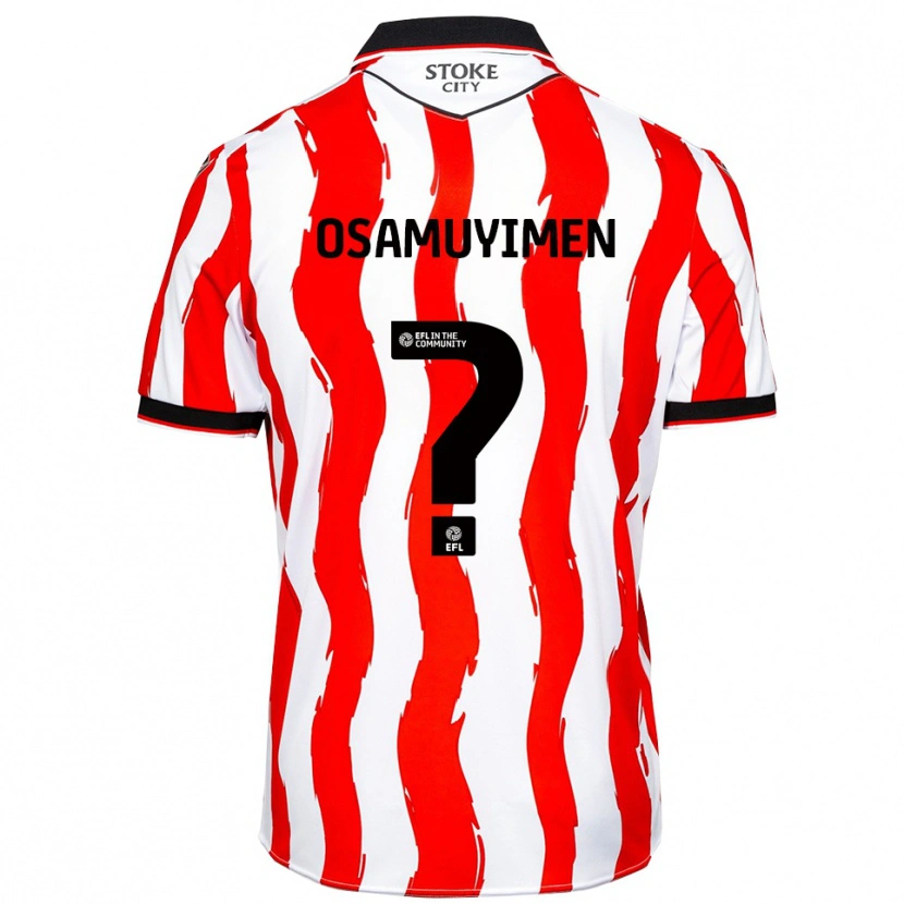 Danxen Kinder David Osamuyimen #0 Weiß Rot Heimtrikot Trikot 2025/26 T-Shirt