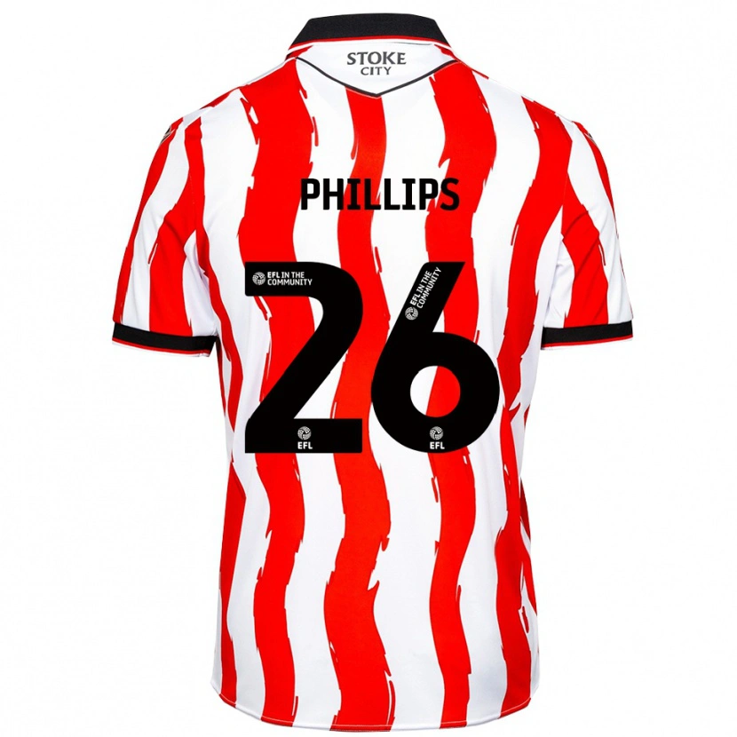 Danxen Kinder Ashley Phillips #26 Weiß Rot Heimtrikot Trikot 2025/26 T-Shirt