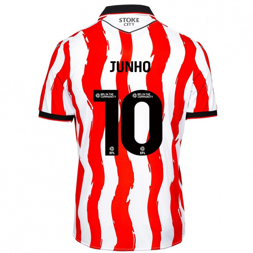Danxen Kinder Jun-Ho Bae #10 Weiß Rot Heimtrikot Trikot 2025/26 T-Shirt