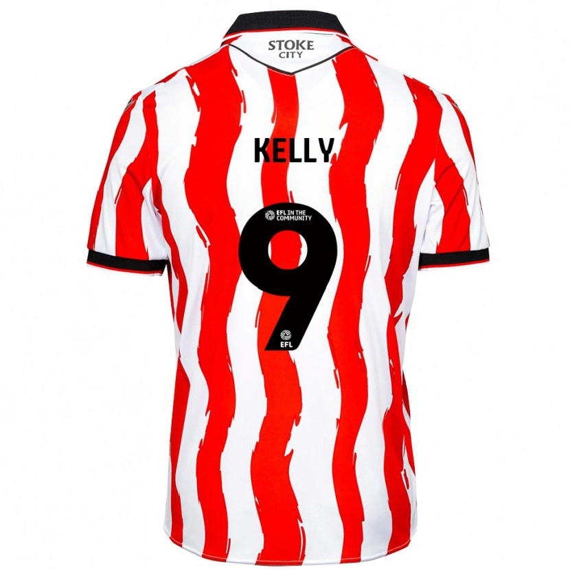 Danxen Kinder Isreal Kelly #9 Weiß Rot Heimtrikot Trikot 2025/26 T-Shirt