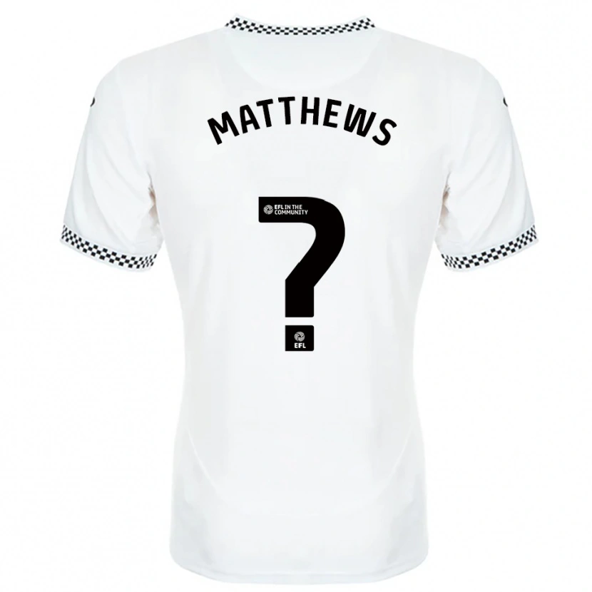 Danxen Kinder Archie Matthews #0 Weiß Orange Heimtrikot Trikot 2025/26 T-Shirt