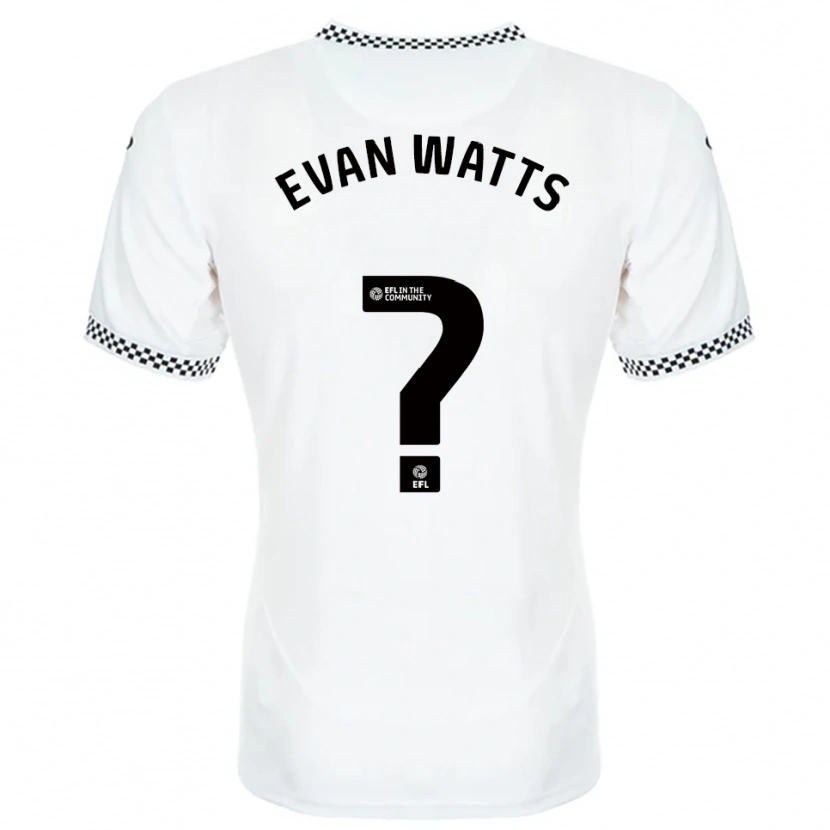 Danxen Kinder Evan Watts #0 Weiß Orange Heimtrikot Trikot 2025/26 T-Shirt
