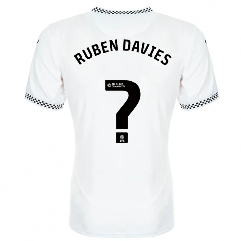 Danxen Kinder Ruben Davies #0 Weiß Orange Heimtrikot Trikot 2025/26 T-Shirt