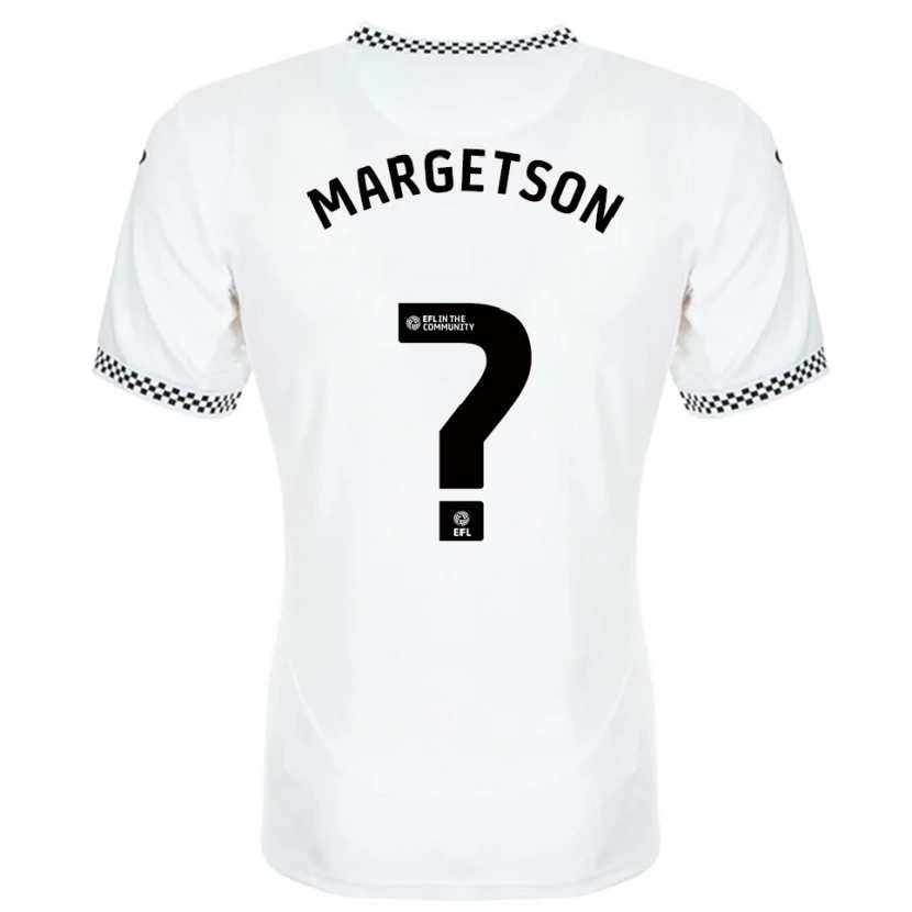 Danxen Kinder Kit Margetson #0 Weiß Orange Heimtrikot Trikot 2025/26 T-Shirt