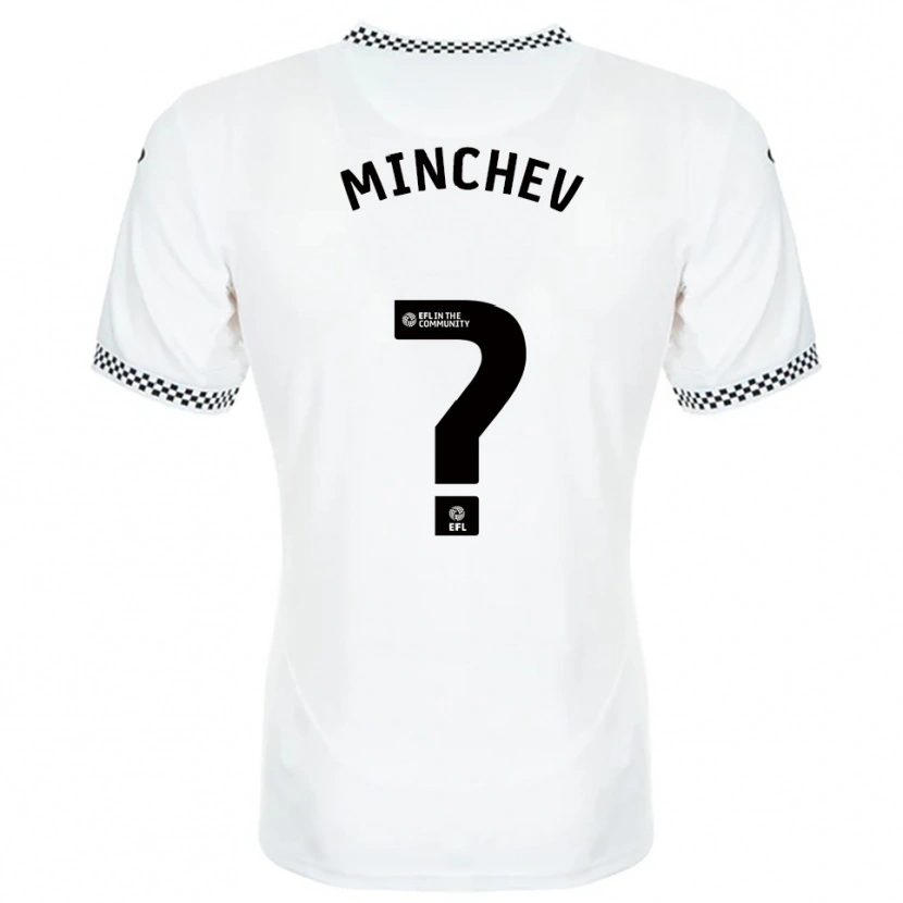 Danxen Kinder Teodor Minchev #0 Weiß Orange Heimtrikot Trikot 2025/26 T-Shirt