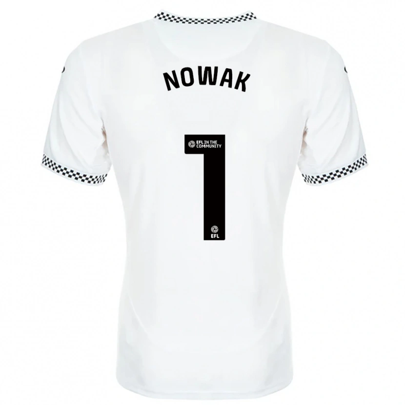 Danxen Kinder Jakub Nowak #1 Weiß Orange Heimtrikot Trikot 2025/26 T-Shirt