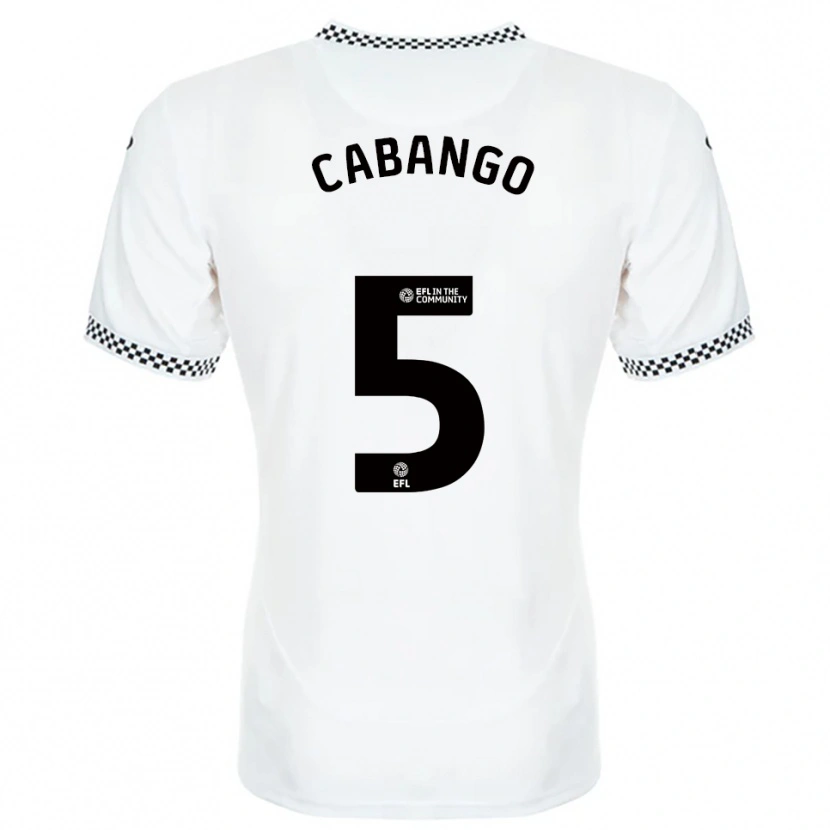 Danxen Kinder Ben Cabango #5 Weiß Orange Heimtrikot Trikot 2025/26 T-Shirt