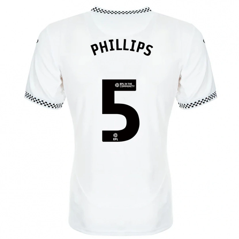Danxen Kinder Ben Phillips #5 Weiß Orange Heimtrikot Trikot 2025/26 T-Shirt