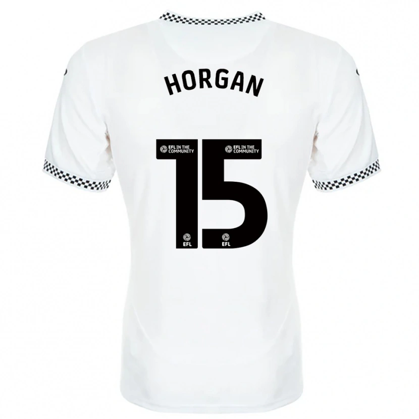 Danxen Kinder Gwenan Horgan #15 Weiß Orange Heimtrikot Trikot 2025/26 T-Shirt