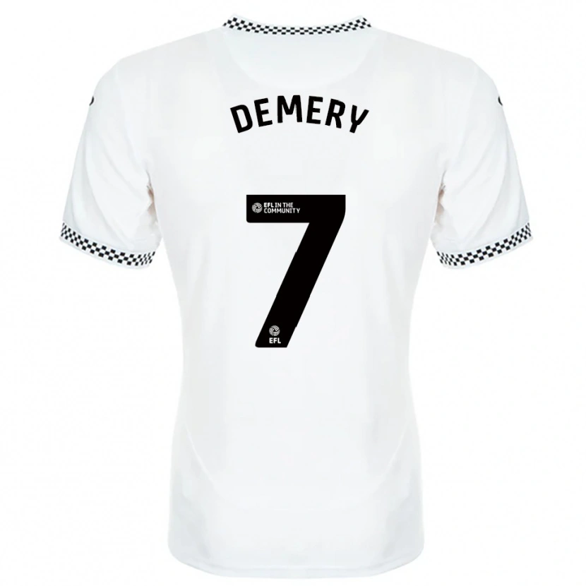 Danxen Kinder Caleb Demery #7 Weiß Orange Heimtrikot Trikot 2025/26 T-Shirt