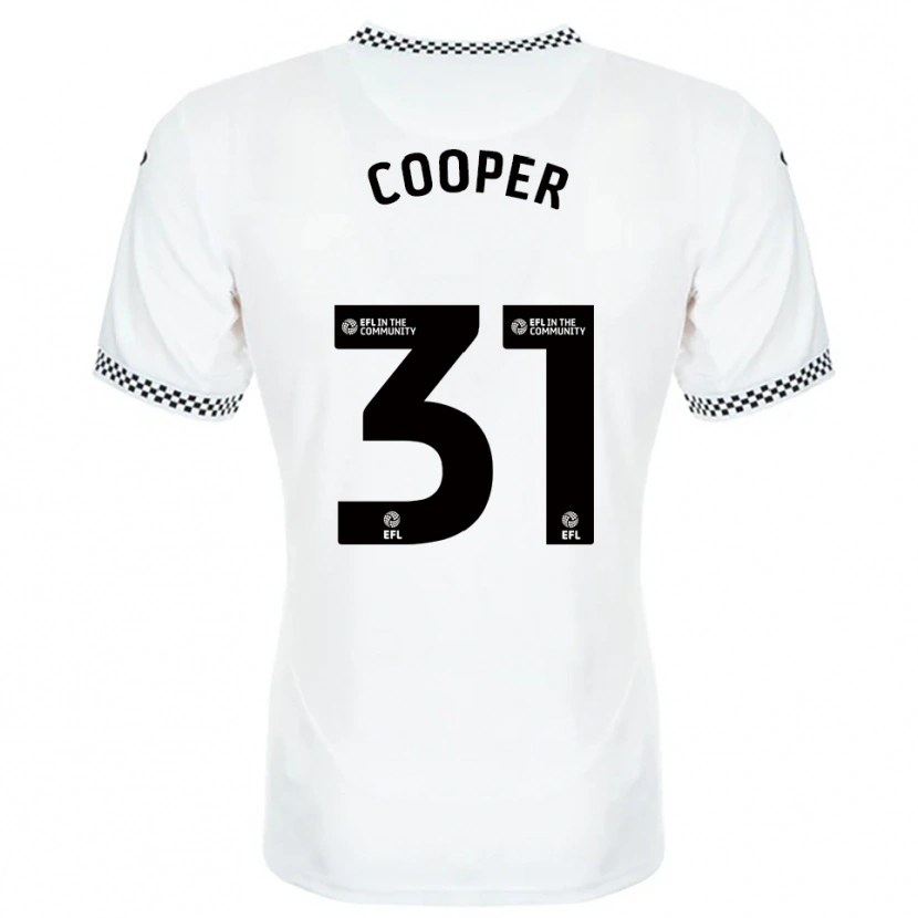 Danxen Kinder Oliver Cooper #31 Weiß Orange Heimtrikot Trikot 2025/26 T-Shirt