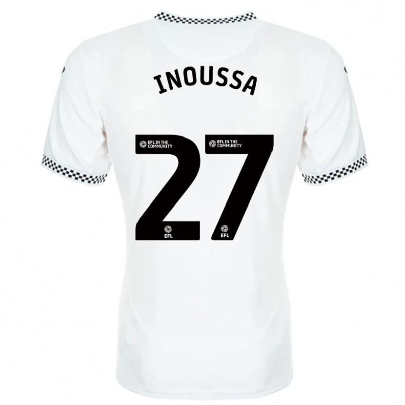 Danxen Kinder Zeidane Inoussa #27 Weiß Orange Heimtrikot Trikot 2025/26 T-Shirt