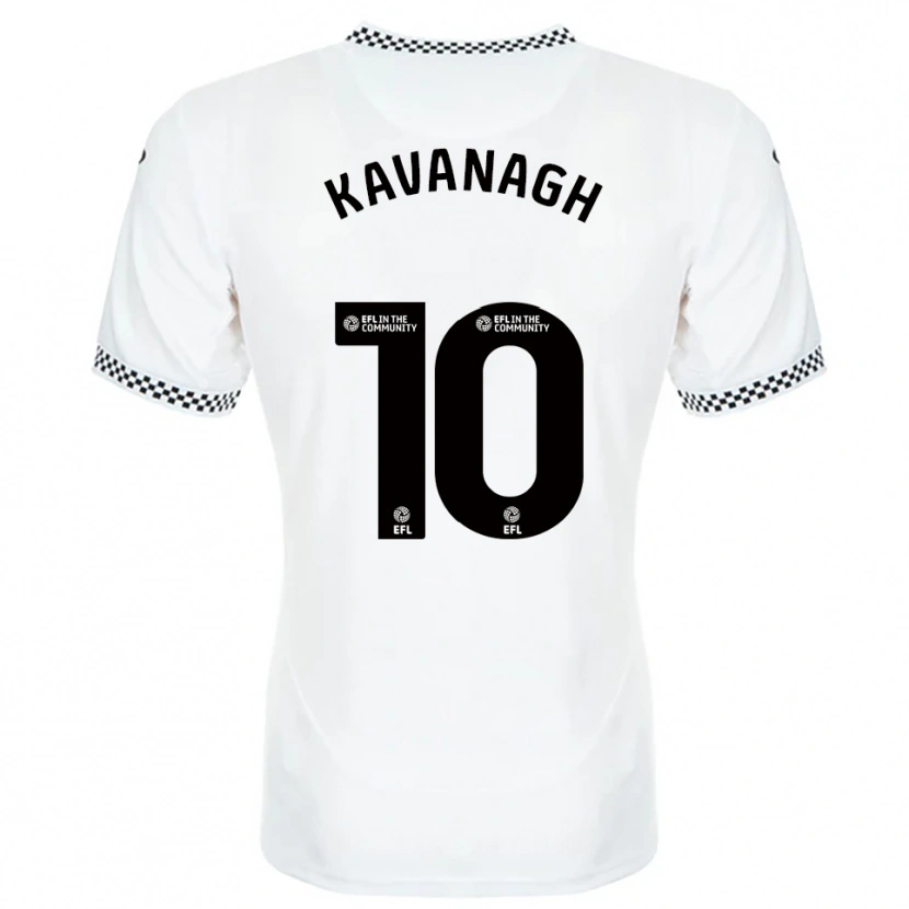 Danxen Kinder Reece Kavanagh #10 Weiß Orange Heimtrikot Trikot 2025/26 T-Shirt