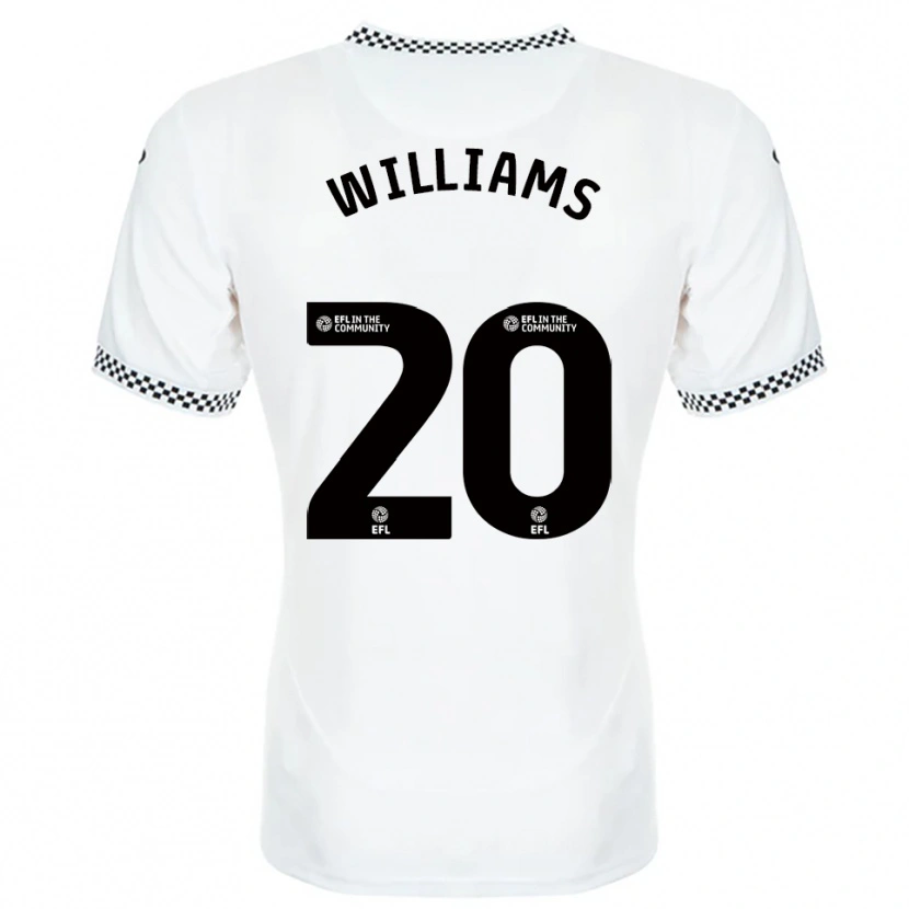 Danxen Kinder Caitlin Williams #20 Weiß Orange Heimtrikot Trikot 2025/26 T-Shirt