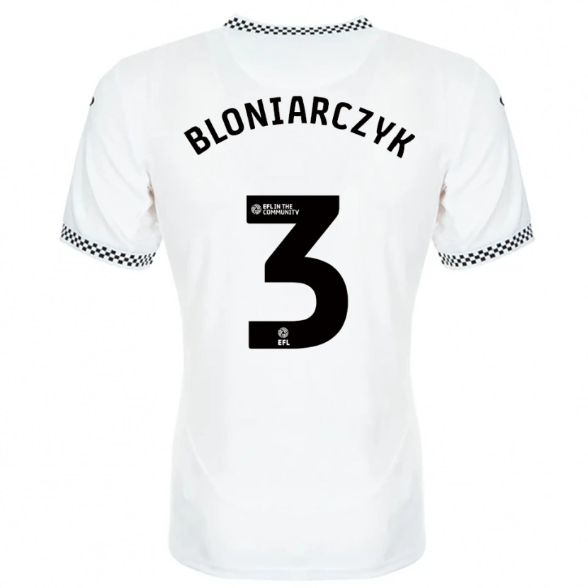 Danxen Kinder Kaven Bloniarczyk #3 Weiß Orange Heimtrikot Trikot 2025/26 T-Shirt