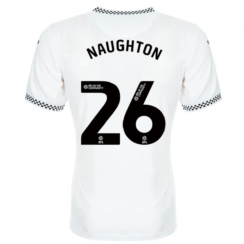 Danxen Kinder Kyle Naughton #26 Weiß Orange Heimtrikot Trikot 2025/26 T-Shirt