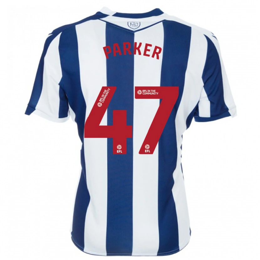 Danxen Kinder Michael Parker #47 Marine Weiß Heimtrikot Trikot 2025/26 T-Shirt