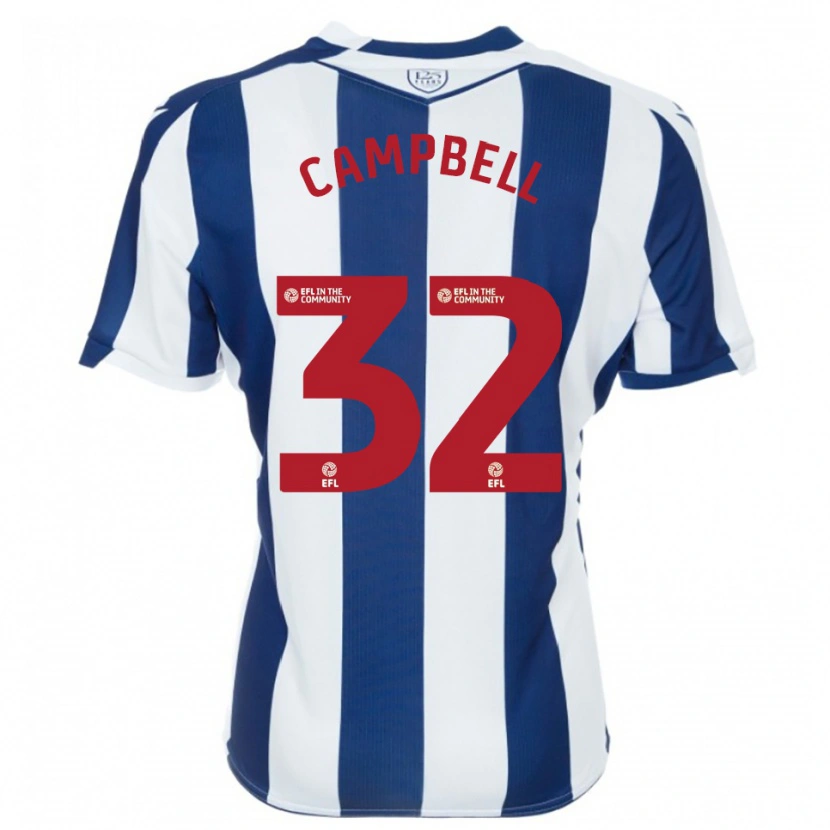 Danxen Kinder George Campbell #32 Marine Weiß Heimtrikot Trikot 2025/26 T-Shirt