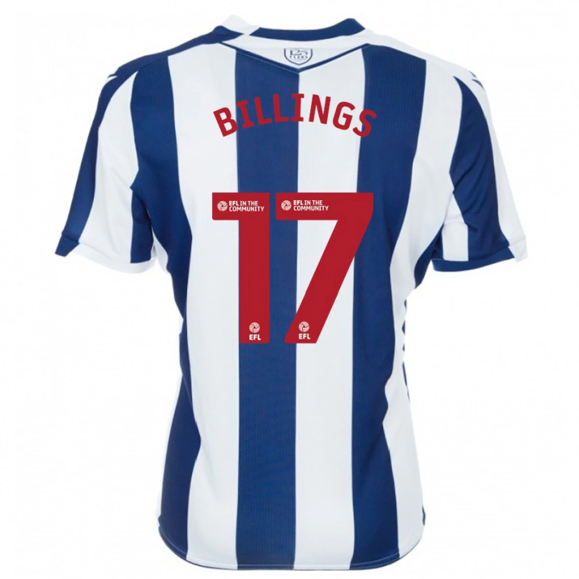 Danxen Kinder Frazer Billings #17 Marine Weiß Heimtrikot Trikot 2025/26 T-Shirt