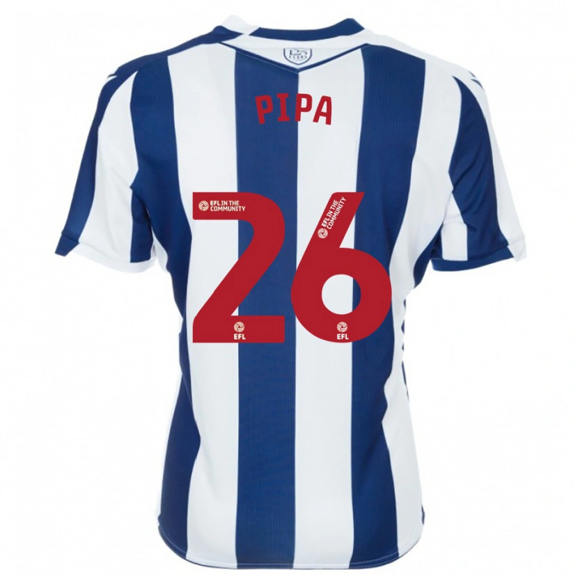 Danxen Kinder Pipa #26 Marine Weiß Heimtrikot Trikot 2025/26 T-Shirt