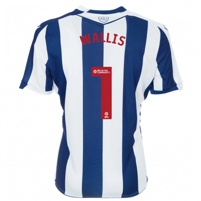 Danxen Kinder Joe Wallis #1 Marine Weiß Heimtrikot Trikot 2025/26 T-Shirt