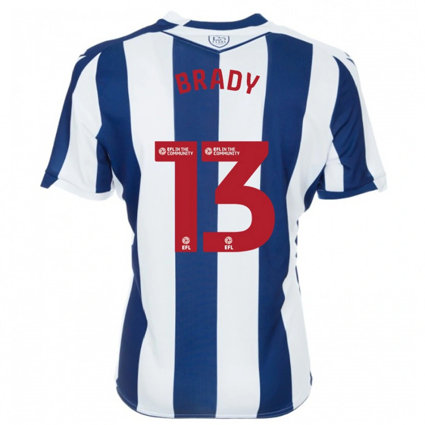 Danxen Kinder Louis Brady #13 Marine Weiß Heimtrikot Trikot 2025/26 T-Shirt