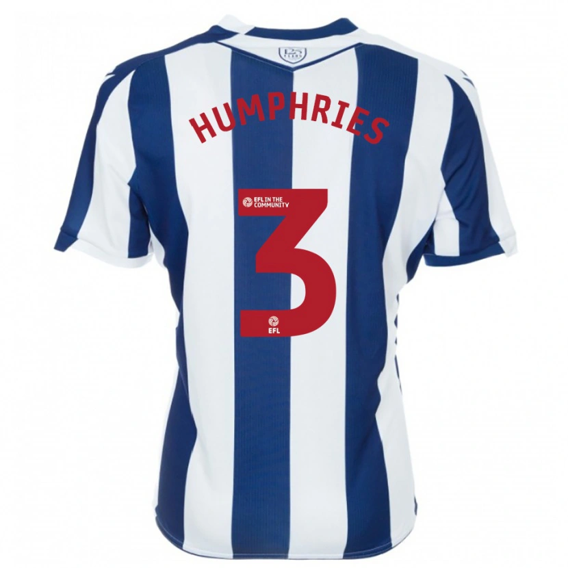 Danxen Kinder Evan Humphries #3 Marine Weiß Heimtrikot Trikot 2025/26 T-Shirt