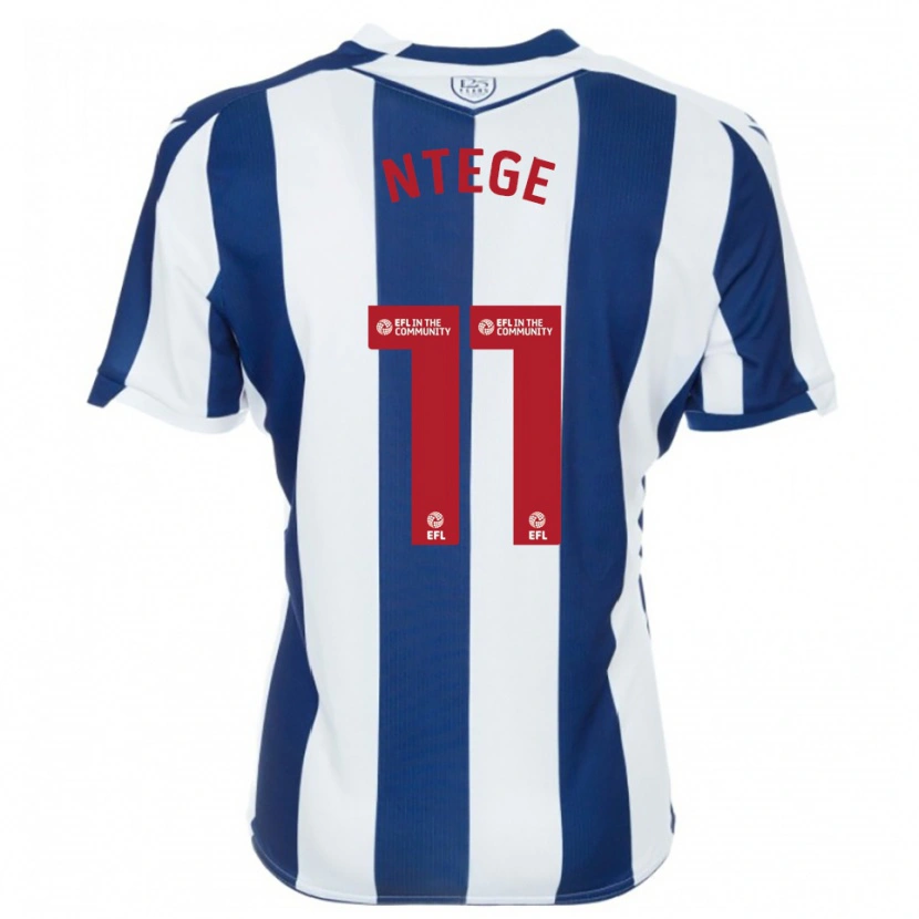 Danxen Kinder Torin Ntege #11 Marine Weiß Heimtrikot Trikot 2025/26 T-Shirt