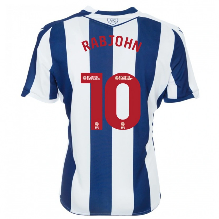 Danxen Kinder Olivia Rabjohn #10 Marine Weiß Heimtrikot Trikot 2025/26 T-Shirt
