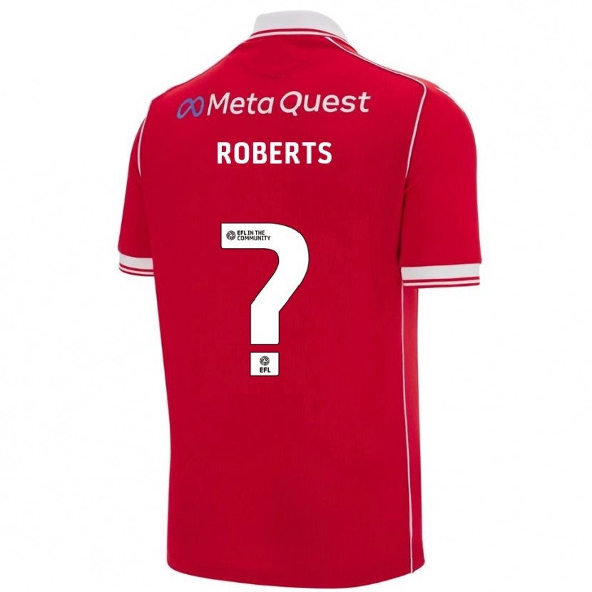 Danxen Kinder Hari Roberts #0 Rot Weiß Heimtrikot Trikot 2025/26 T-Shirt