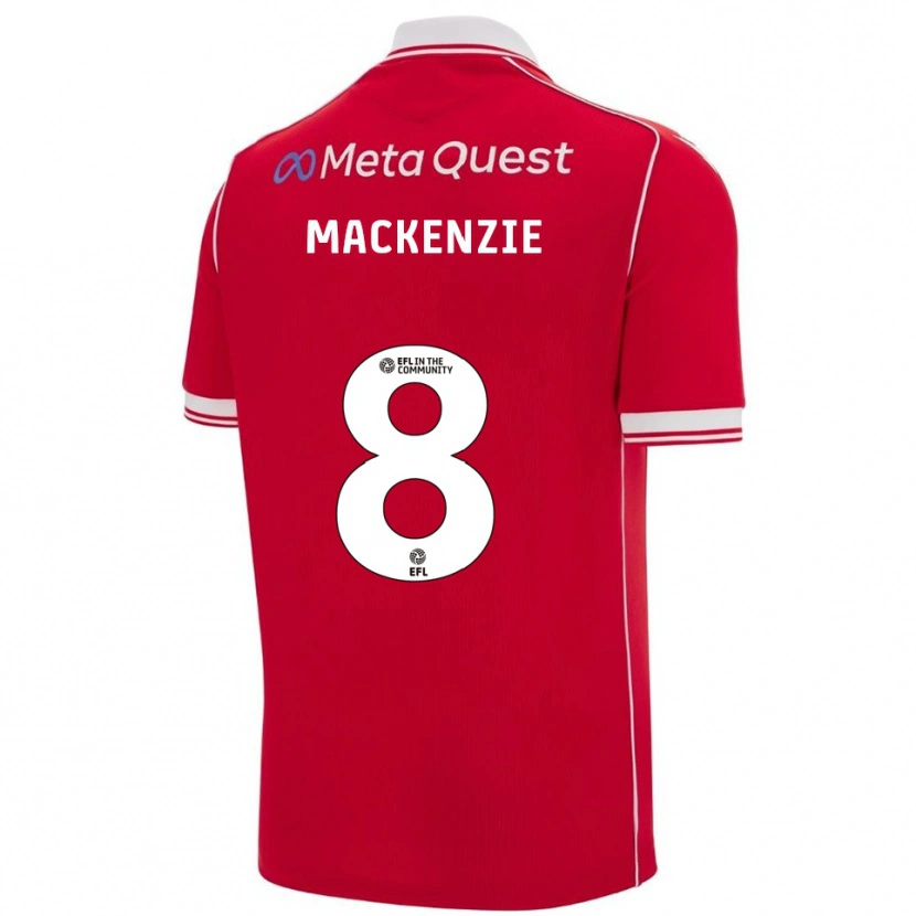 Danxen Kinder Libby Mackenzie #8 Rot Weiß Heimtrikot Trikot 2025/26 T-Shirt