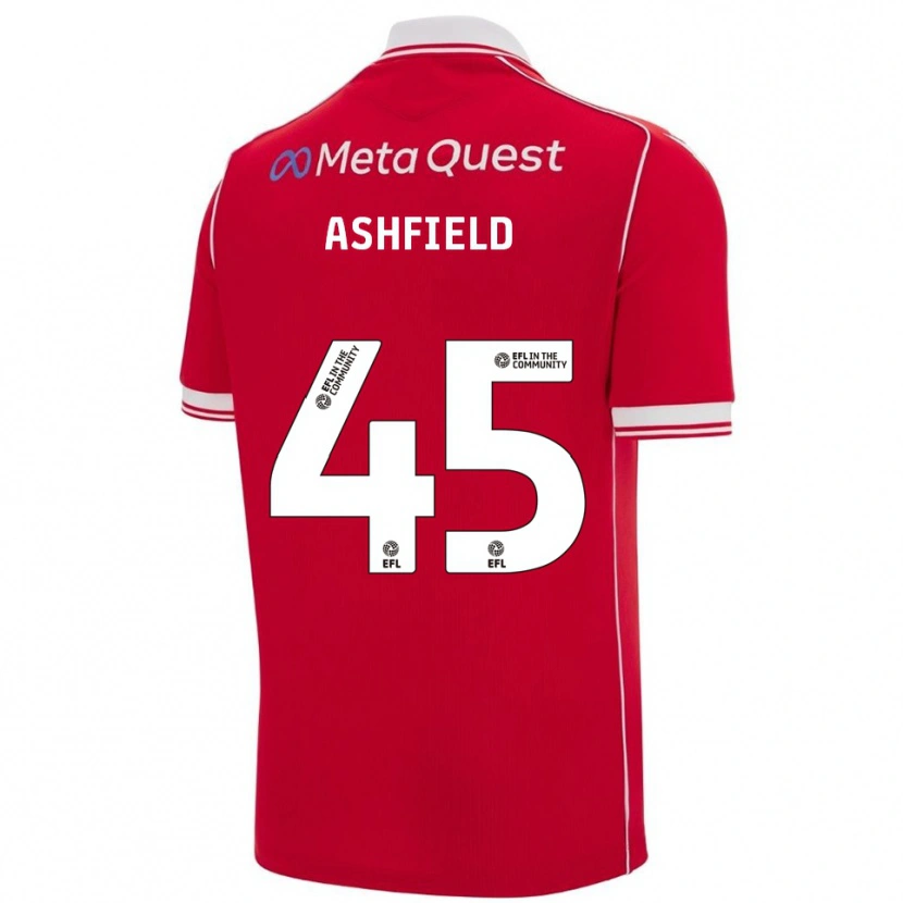 Danxen Kinder Harry Ashfield #45 Rot Weiß Heimtrikot Trikot 2025/26 T-Shirt