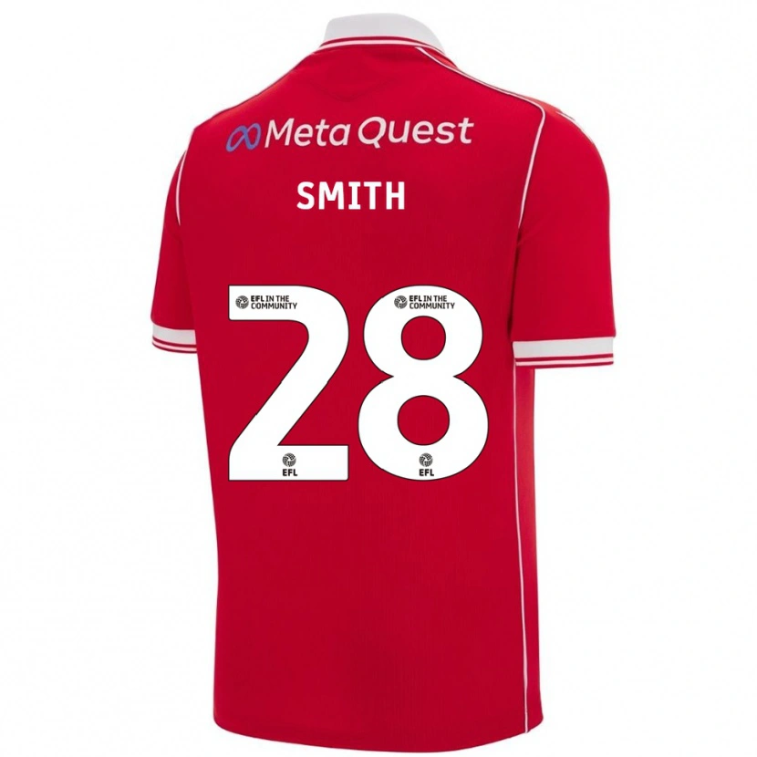 Danxen Kinder Sam Smith #28 Rot Weiß Heimtrikot Trikot 2025/26 T-Shirt