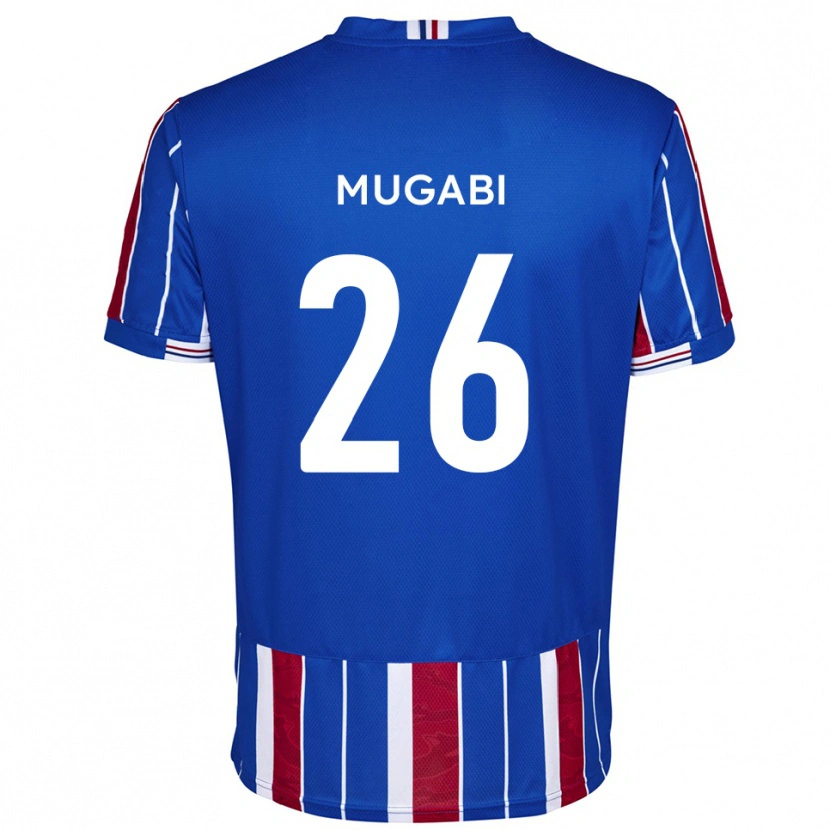Danxen Kinder Bevis Mugabi #26 Blau Rot Weiß Heimtrikot Trikot 2025/26 T-Shirt