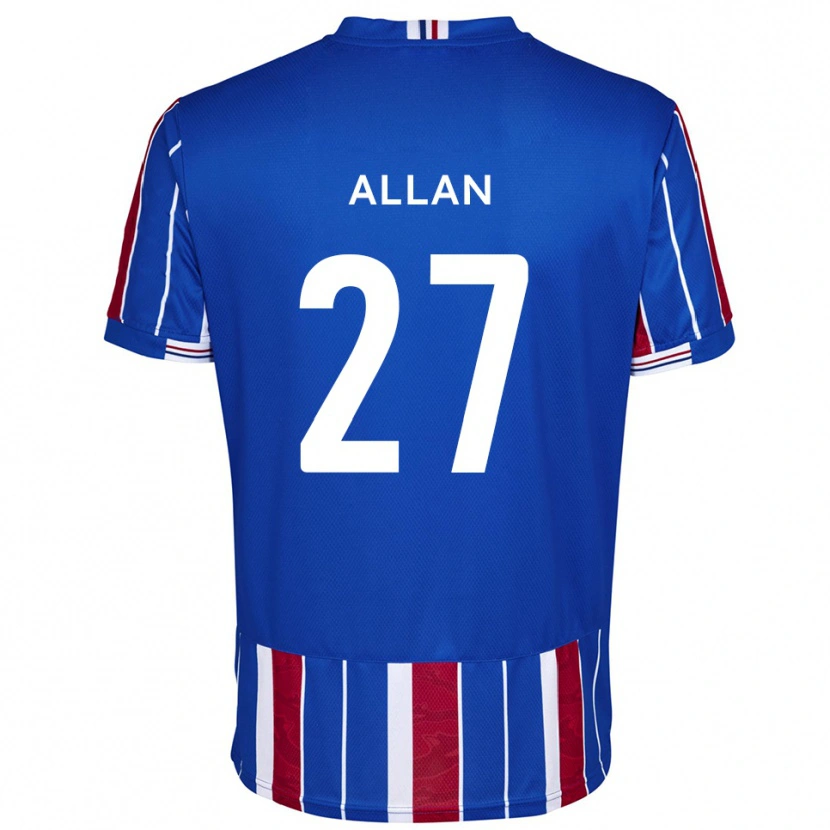 Danxen Kinder Jake Allan #27 Blau Rot Weiß Heimtrikot Trikot 2025/26 T-Shirt