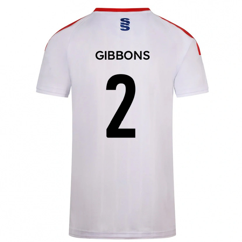 Danxen Kinder Sam Gibbons #2 Weiß Marine Heimtrikot Trikot 2025/26 T-Shirt