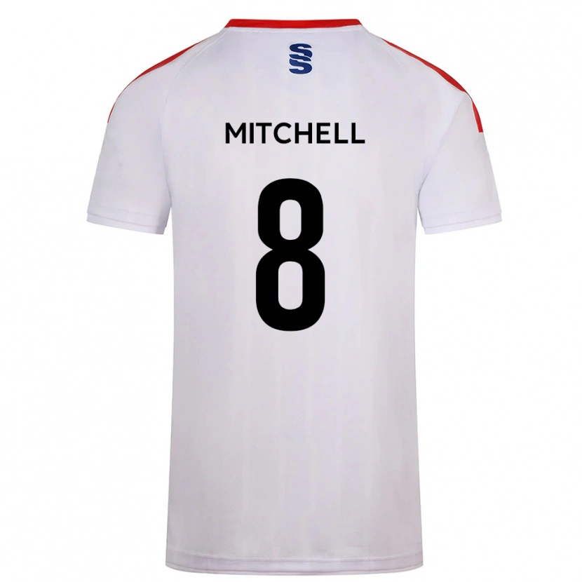 Danxen Kinder Ethan Mitchell #8 Weiß Marine Heimtrikot Trikot 2025/26 T-Shirt