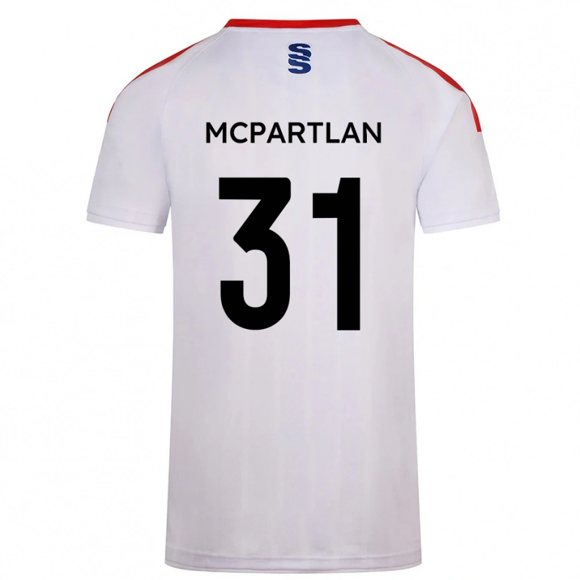 Danxen Kinder Cian Mcpartlan #31 Weiß Marine Heimtrikot Trikot 2025/26 T-Shirt
