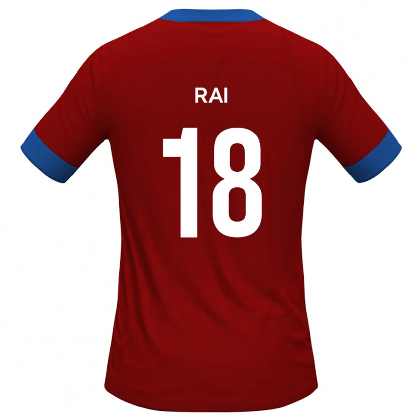 Danxen Kinder Kiban Rai #18 Rot Blau Heimtrikot Trikot 2025/26 T-Shirt