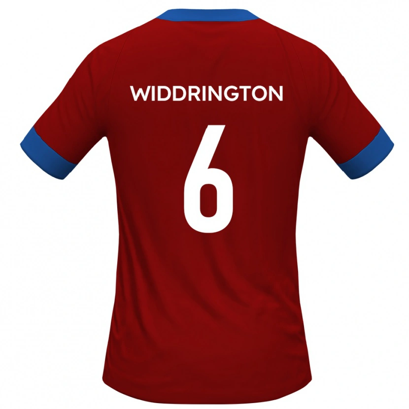 Danxen Kinder Theo Widdrington #6 Rot Blau Heimtrikot Trikot 2025/26 T-Shirt