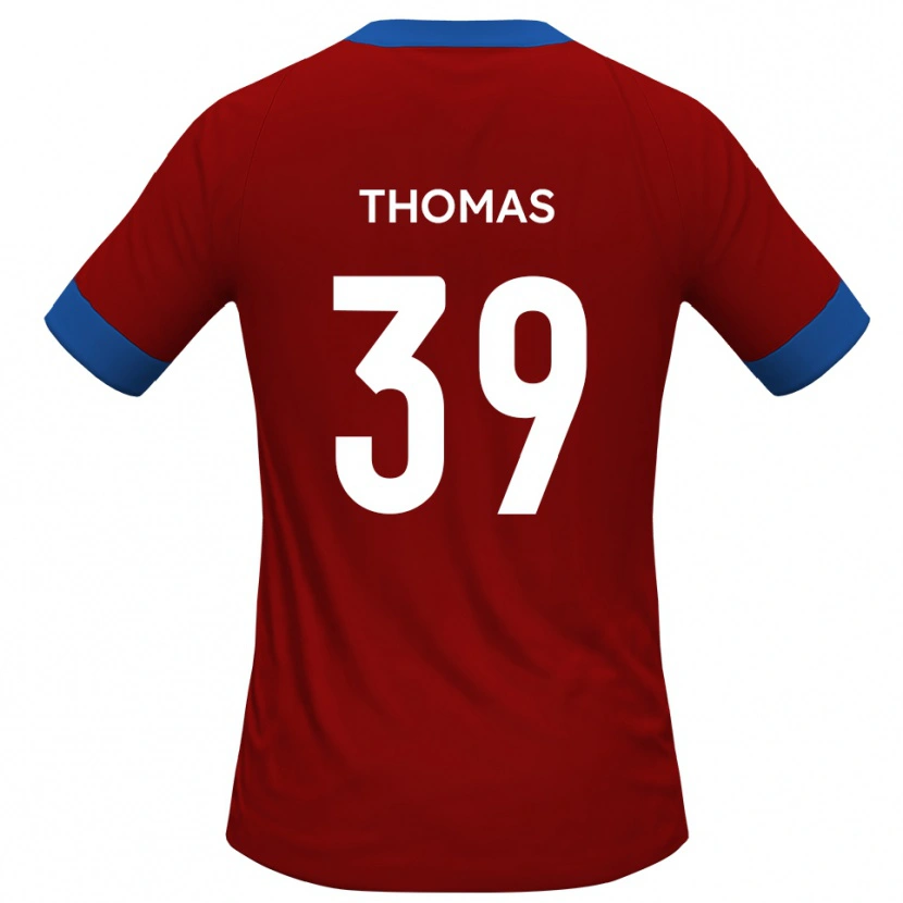 Danxen Kinder Kwame Thomas #39 Rot Blau Heimtrikot Trikot 2025/26 T-Shirt