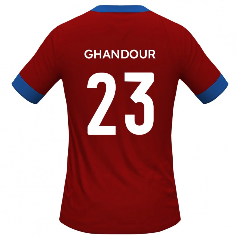 Danxen Kinder Hady Ghandour #23 Rot Blau Heimtrikot Trikot 2025/26 T-Shirt